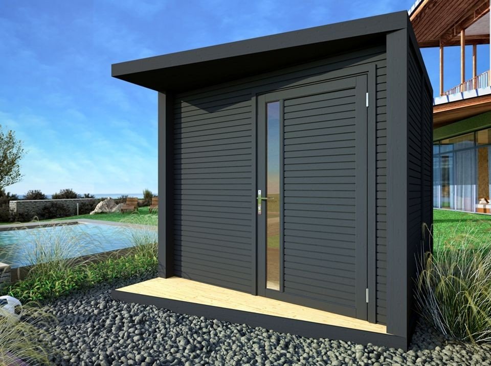 Abri de jardin NERIS Gris Anthracite – 237×297 cm – Image 2