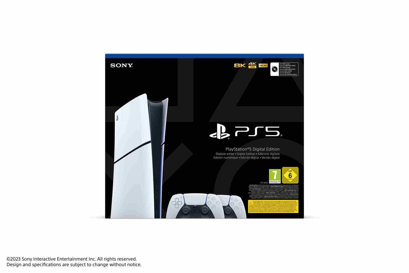 Playstation 5 (modèle Slim) - Edition Numérique + 2nde Manette Dualsense White – Image 3